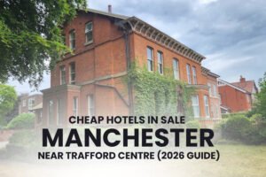 Cheap hotels in Sale Manchester near Trafford Centre with boutique accommodation and peaceful surroundings near Manchester city centre.