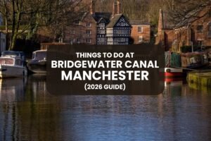 Bridgewater Canal Manchester with scenic waterside walking paths and historic canal views near Manchester city centre
