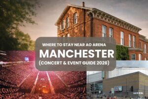 Where to stay near AO Arena Manchester best guest house and hotels for concerts and events in Manchester city centre 2026
