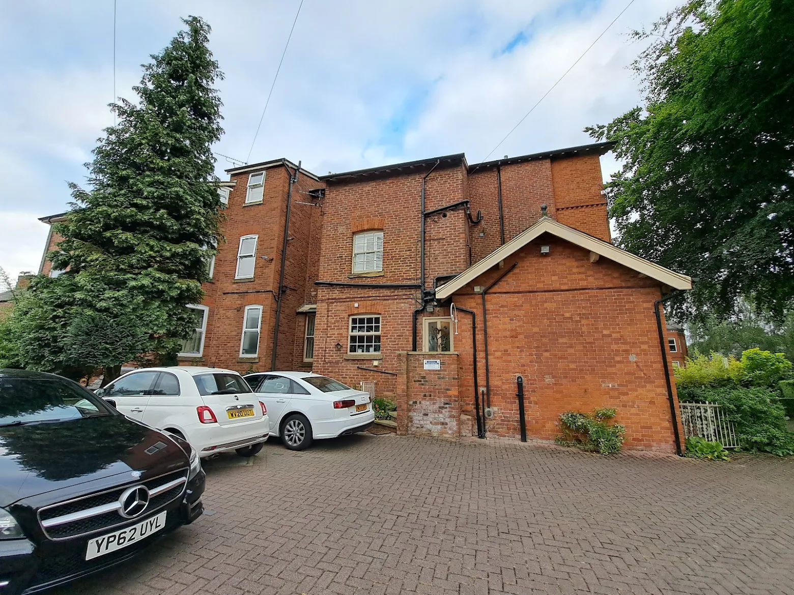 Exterior of Cornerstones Guest House Victorian villa in Sale