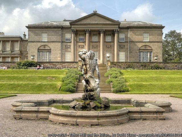 Tatton Park Knutsford Cheshire deer park with fallow deer roaming across 1000 acres of historic National Trust estate near Manchester