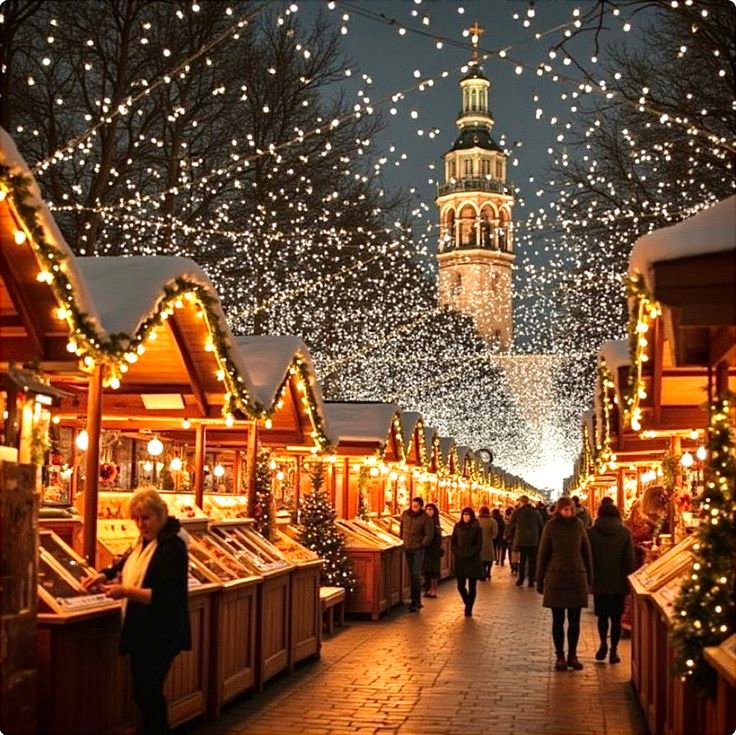 Manchester Christmas Markets 2026 festive stalls, Christmas shopping and seasonal attractions in Manchester city centre