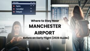 Comfortable accommodation near Manchester Airport before an early flight in 2026