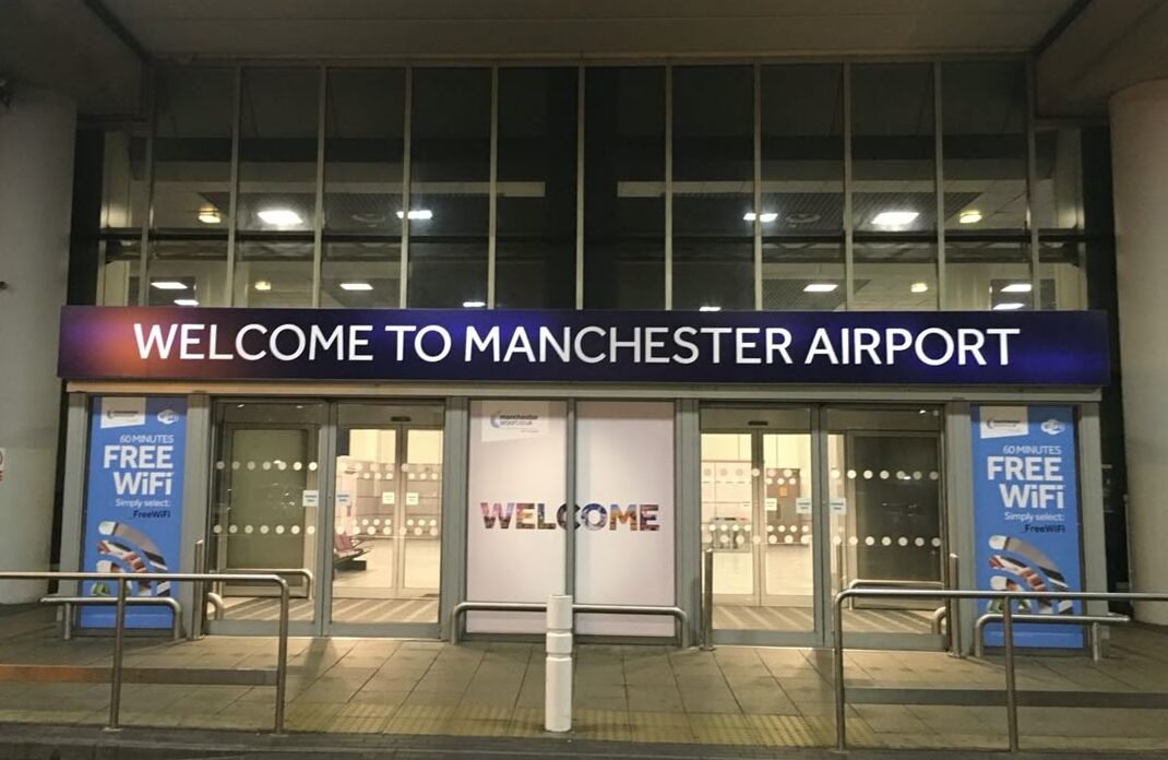 Hotels near Manchester Airport 2026 complete guide showing accommodation options near Manchester Airport terminals with Cornerstones Guest House Sale Manchester as smart alternative