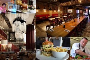 Visitors enjoying the best places to eat near Sale Manchester including restaurants, cafés, pubs, brunch spots, and international cuisine close to Cornerstones Guest House.